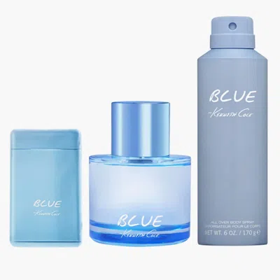 Kenneth Cole Men's Blue 3pcs Edt Gift Set Fragrances 608940587331 In Transparent