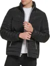 Kenneth Cole Men's Channel Quilted Puffer Jacket In Black