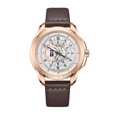 Kenneth Cole Men's Classic 44mm Quartz Watch In Brown
