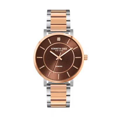 Kenneth Cole Men's Classic Mm Quartz Watch In Brown