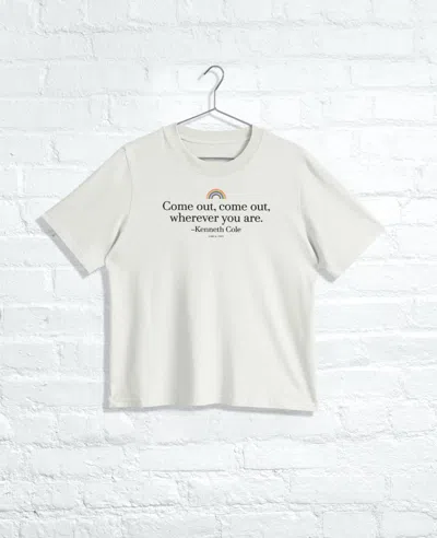 Kenneth Cole Men's Come Out Regular Tee In Faded Bone