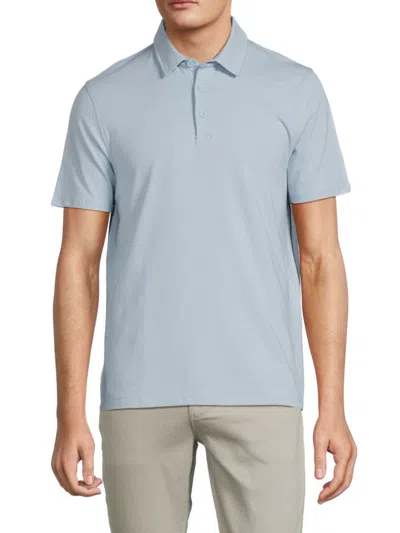 Kenneth Cole Men's Cotton Blend Polo In Blue