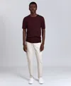 Kenneth Cole Men's Crewneck Sweater T-shirt In Burgundy
