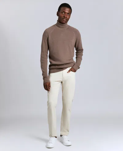 Kenneth Cole Men's Fold Over Turtleneck Sweater In Brown