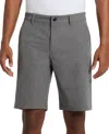 Kenneth Cole Men's Heathered Tech Performance 9" Shorts In Grey Heather