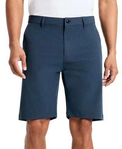 Kenneth Cole Men's Heathered Tech Performance 9" Shorts In Medium Blue