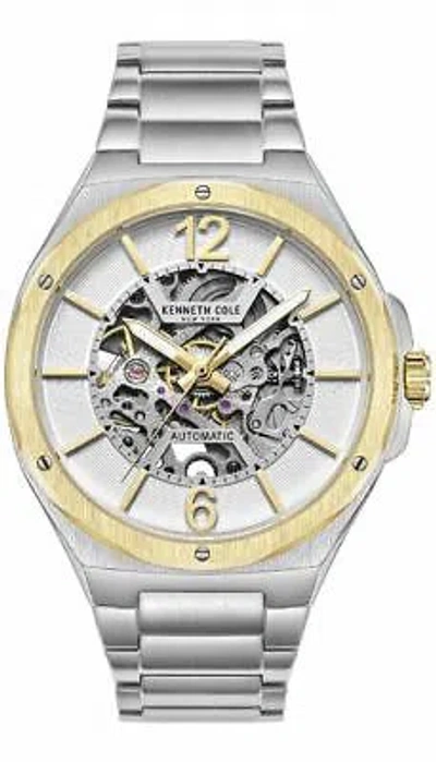 Pre-owned Kenneth Cole Men's  Stainless Steel Automatic Skeleton Watch Kcwgl2220704