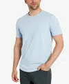 Kenneth Cole Mens Solid Cotton T-shirt In Blue