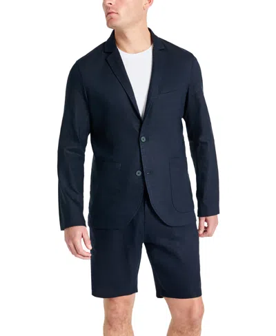 Kenneth Cole Men's Performance Patch-pocket Slim-fit Blazer In Navy