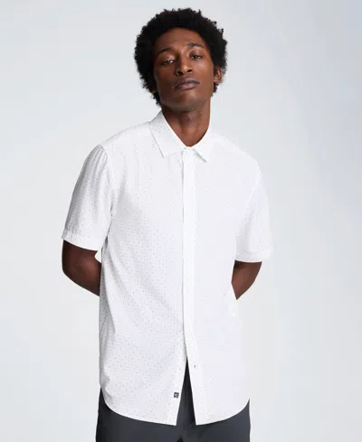 Kenneth Cole Men's Polyester-blend Classic-fit Shirt In White
