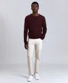 Kenneth Cole Men's Popcorn Crewneck Sweater In Burgundy