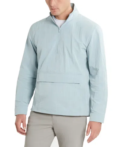 Kenneth Cole Men's Pullover Windbreaker Jacket In Faded Blue