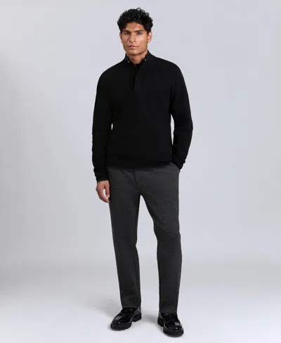 Kenneth Cole Men's Quarter Zip Sweater In Black