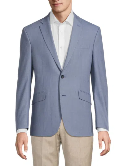 Kenneth Cole Men's Sharkskin Two-button Sport Coat In Blue