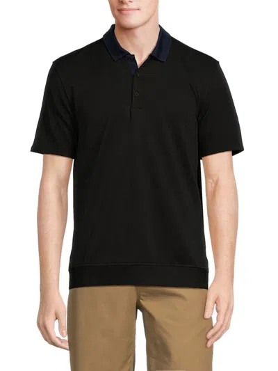 Kenneth Cole Men's Short Sleeve Polo In Black