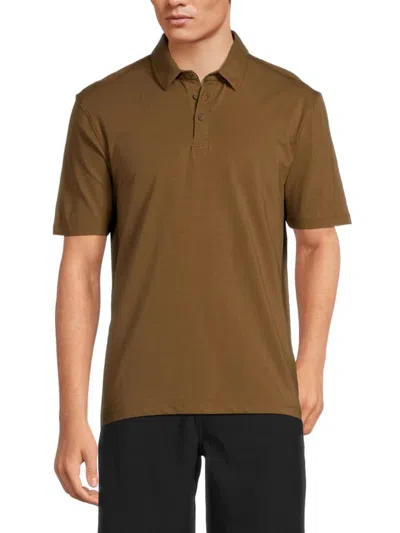 Kenneth Cole Men's Short Sleeve Polo In Brown