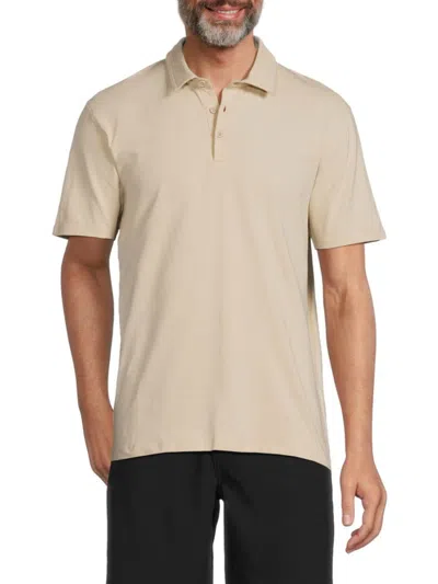 Kenneth Cole Men's Short Sleeve Polo In Tan