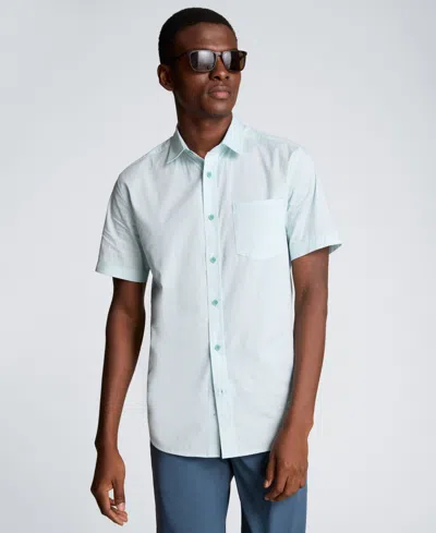 Kenneth Cole Men's Short-sleeve Slim Fit Shirt In Blue