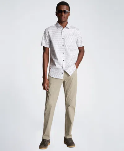 Kenneth Cole Men's Short-sleeve Slim Fit Shirt In Multi