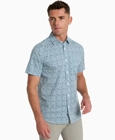 Kenneth Cole Men's Short-sleeve Sport Shirt In Blue