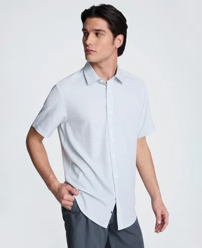 Kenneth Cole Men's Slim Fit Button-down Shirt In Blue