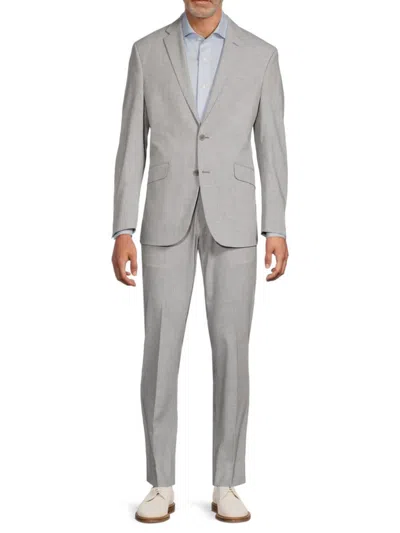 Kenneth Cole Men's Slim-fit Suit In Silver