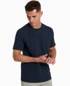 Kenneth Cole Men's Textured Stretch Cotton T-shirt In Blue