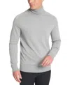 Kenneth Cole Men's Slim-fit Turtleneck Sweater In Grey Mix