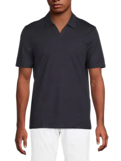 Kenneth Cole Men's Slub-knit Stretch Polo Shirt
