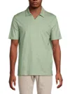 Kenneth Cole Men's Slub-knit Stretch Polo Shirt