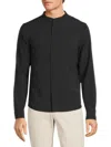 KENNETH COLE MEN'S SOLID BAND COLLAR SHIRT