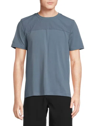 Kenneth Cole Men's Solid Crewneck Tee In Faded Blue