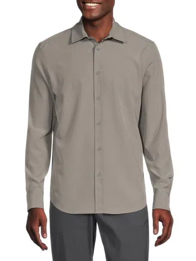 Kenneth Cole Men's Solid Shirt In Grey