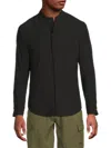 Kenneth Cole Men's Solid Zip Jacket In Black