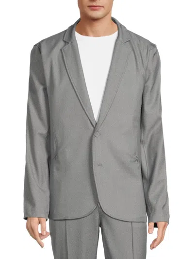 Kenneth Cole Men's Textured Jacket In Heather Grey