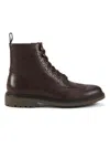 Kenneth Cole Men's Todd Perforated Ankle Boots In Brown