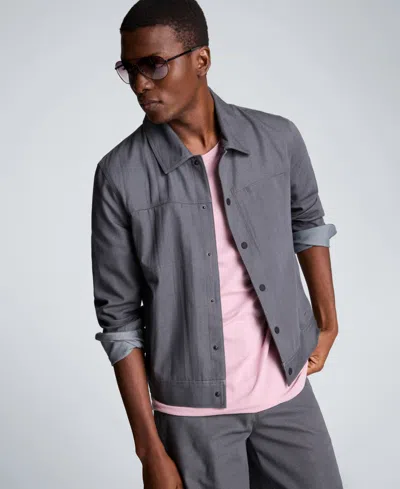 Kenneth Cole Men's Trucker Jacket In Gray