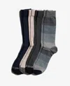 Kenneth Cole Men's Vertical Dash Dress Crew Socks 4-pack In Total Eclipse