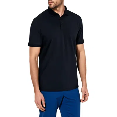 Kenneth Cole Mens Collar Cotton Polo In Black