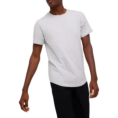 Kenneth Cole Mens Heathered Cotton T-shirt In White