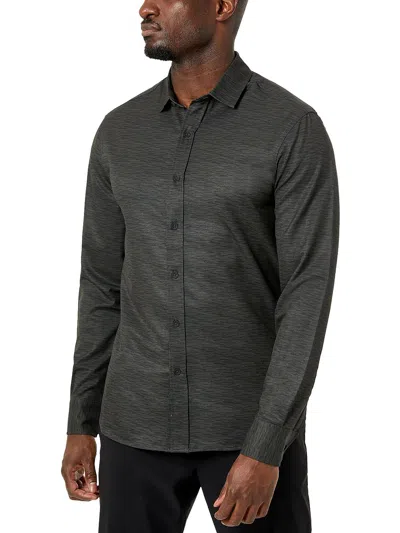 Kenneth Cole Stretch Button-up Sport Shirt In Grey