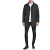 Kenneth Cole Mens Zipper Polyester Overcoat In Black