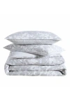 Kenneth Cole Merrion Abstract Print Comforter Set In Light Grey