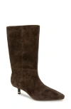 Kenneth Cole Meryl Pointed Toe Boot In Chocolate Suede