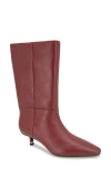 Kenneth Cole Meryl Pointed Toe Boot In Rio Red Leather