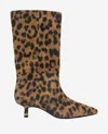 Kenneth Cole Meryl Pointed Toe Boot In Leopard Suede