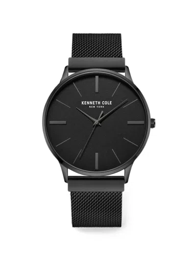 Kenneth Cole 메시 스트랩 42mm 시계 In Black