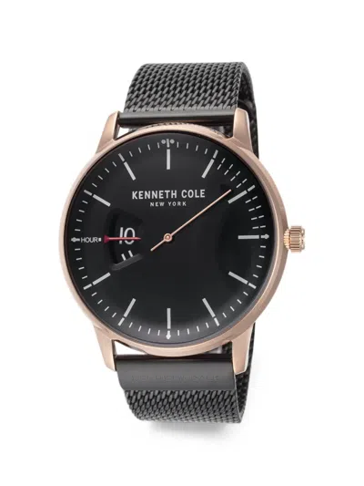 Kenneth Cole 메시 스트랩 42mm 시계 In Black