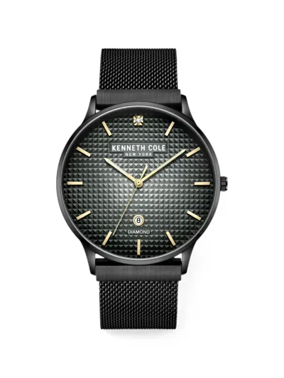 Kenneth Cole 메시 스트랩 42mm 시계 In Transparent