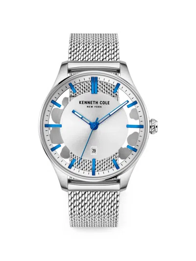 Kenneth Cole 메시 스트랩 42mm 시계 In Gray